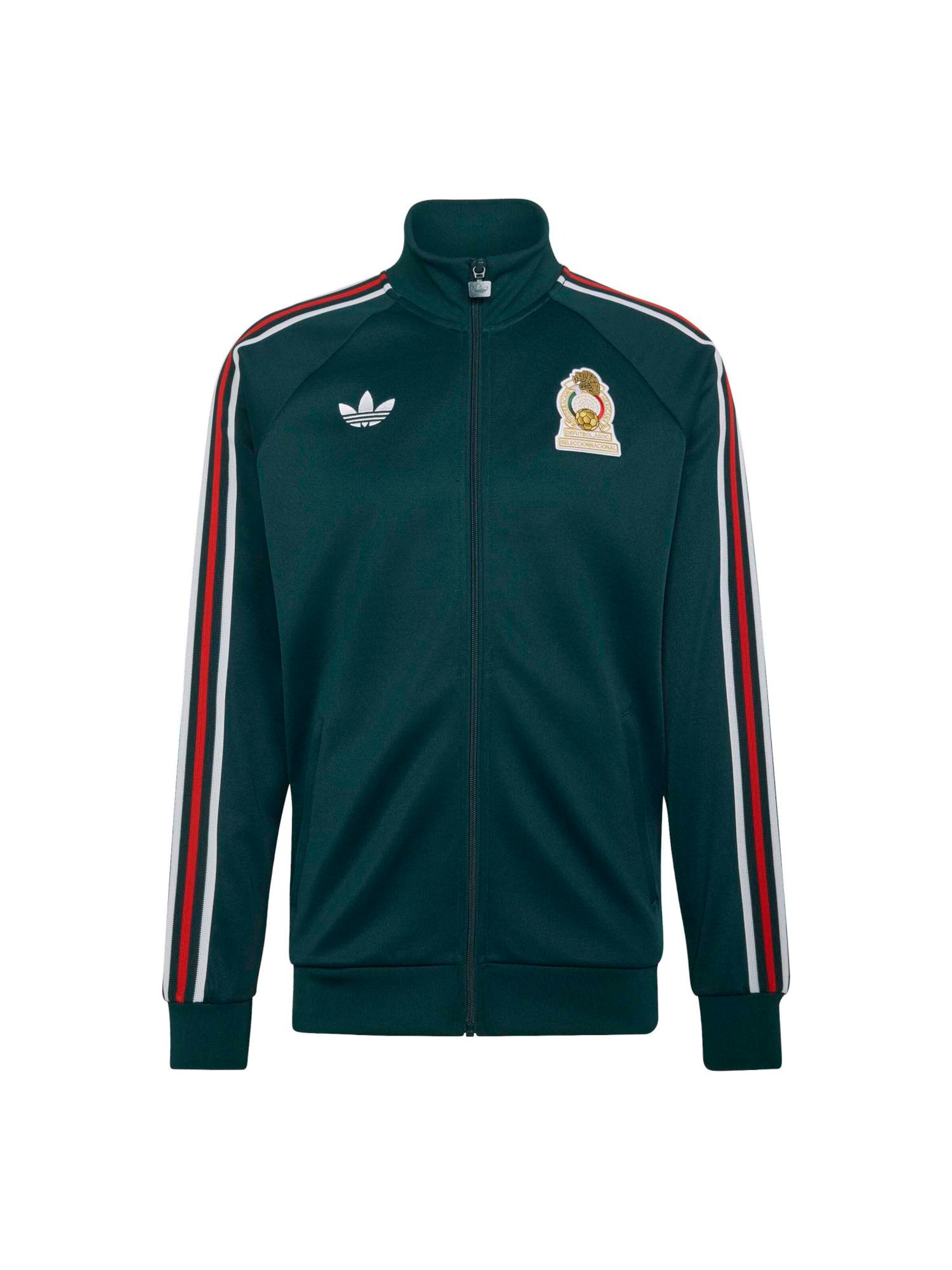 ADIDAS PERFORMANCE Μπουφάν άσκησης 'FMF OG' σε σμαραγδί / κερασί / λευκό, Άποψη προϊόντος