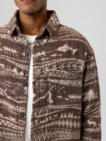 Dandalo Comfort fit Button Up Shirt 'Daniel' in Brown