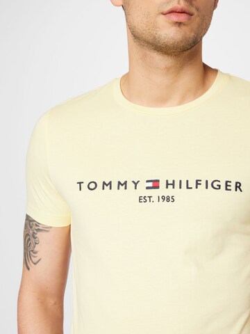 TOMMY HILFIGER Klasický střih Tričko – žlutá