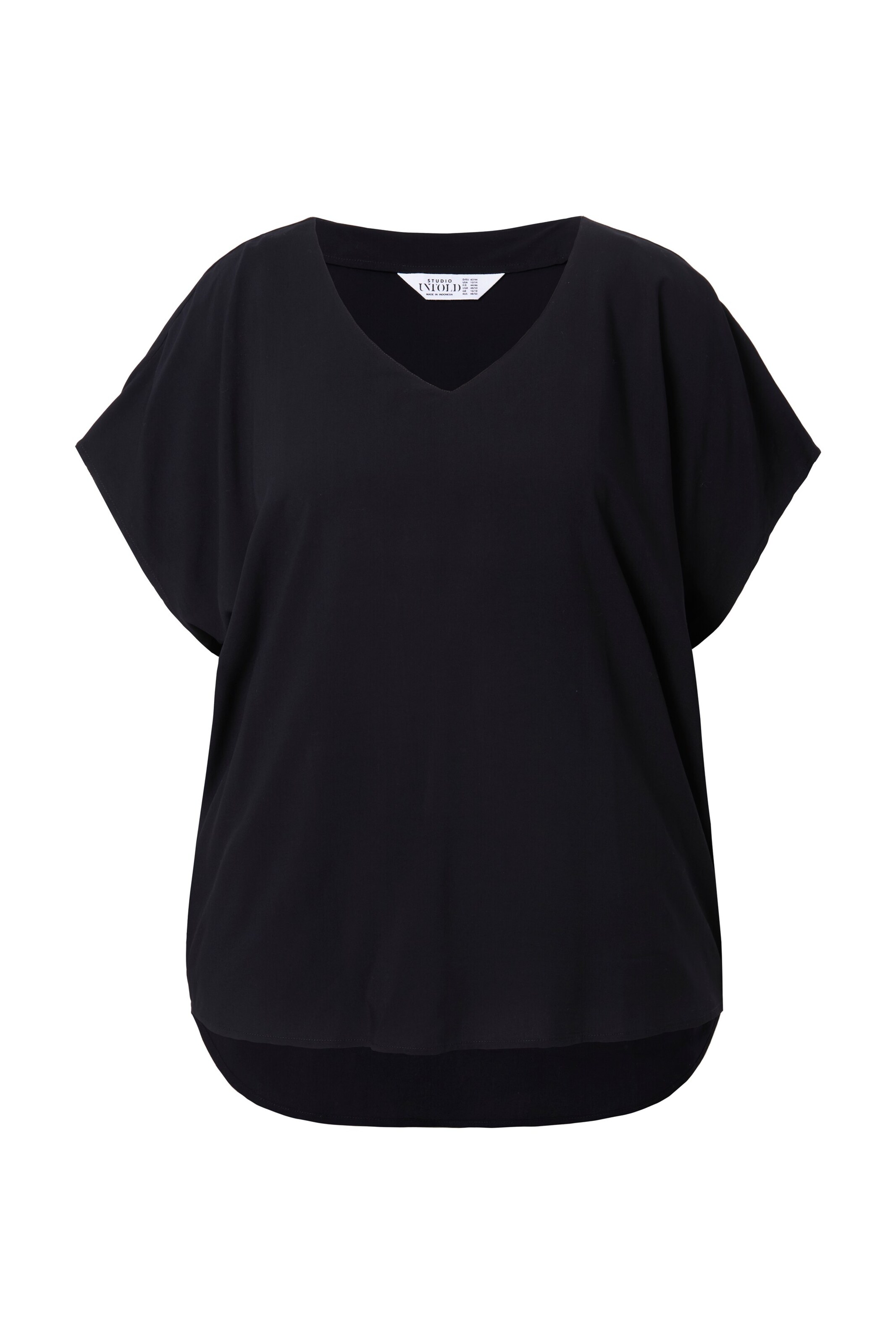 Studio Untold Blouse in Zwart: voorkant
