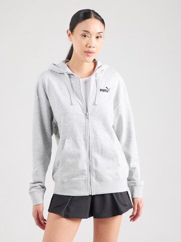 PUMA Спортивная кофта 'ESS No. 1' в Серый: спереди