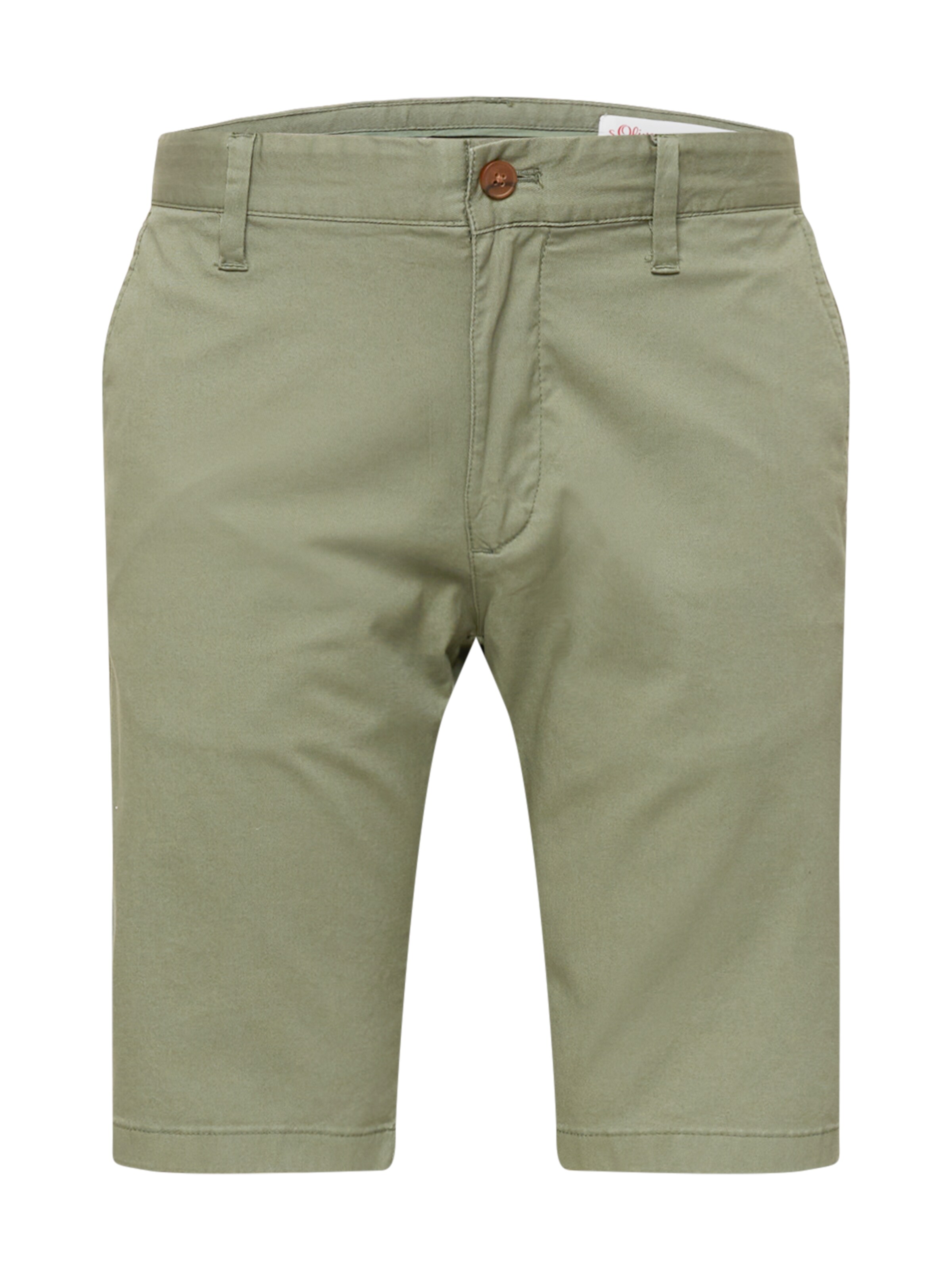 Coupe slim Pantalon chino s.Oliver en vert : devant