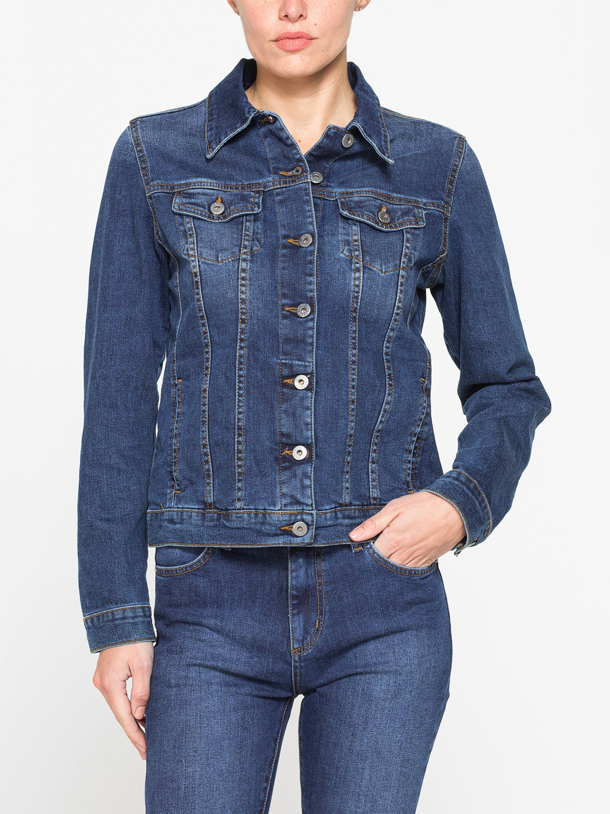 Carrera Jeans Between-season jacket 'Original Denim' in Blue: front