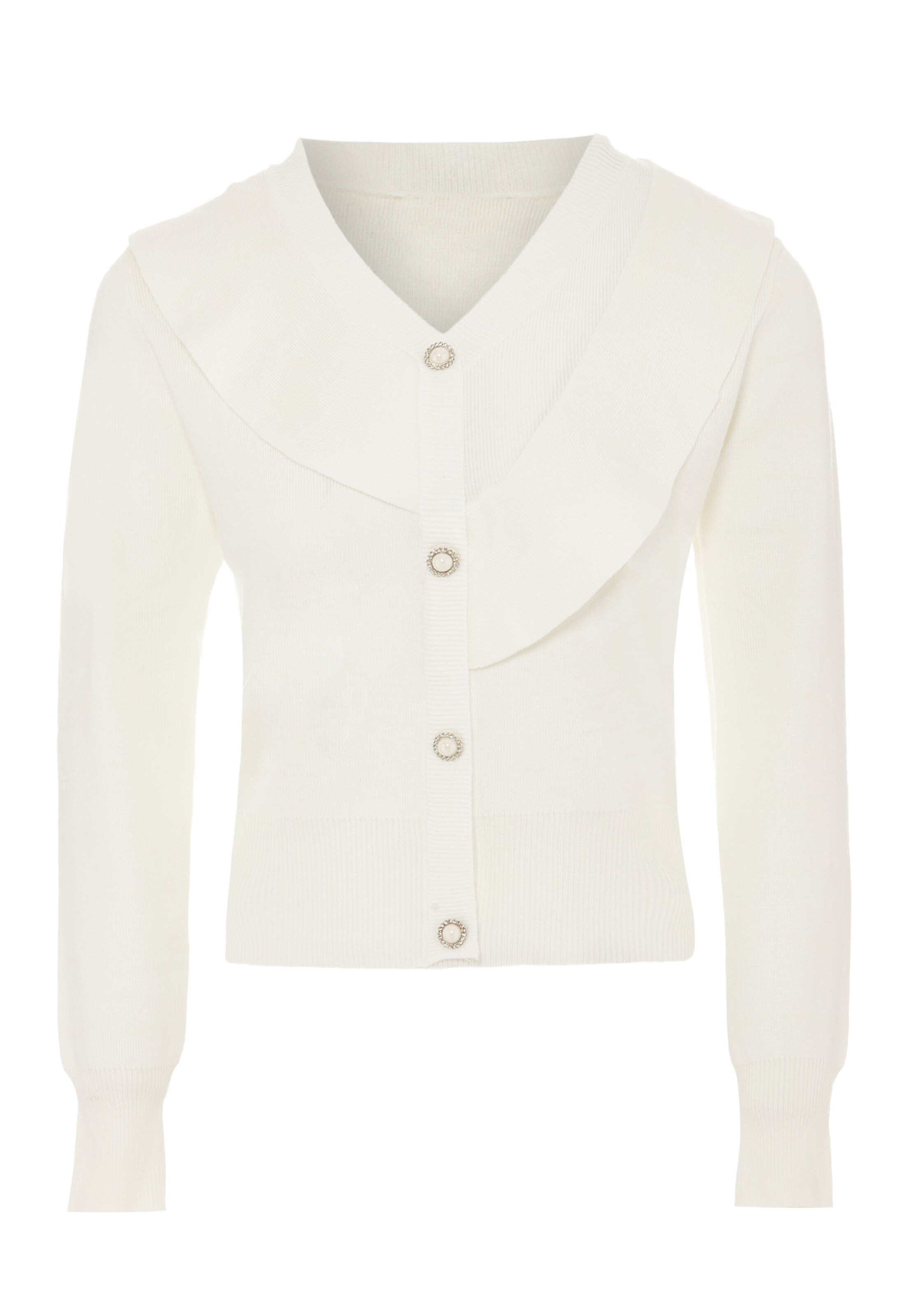 balta NAEMI Kardiganas: priekis