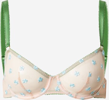 Dora Larsen T-shirt Bra 'LUMI' in Green: front