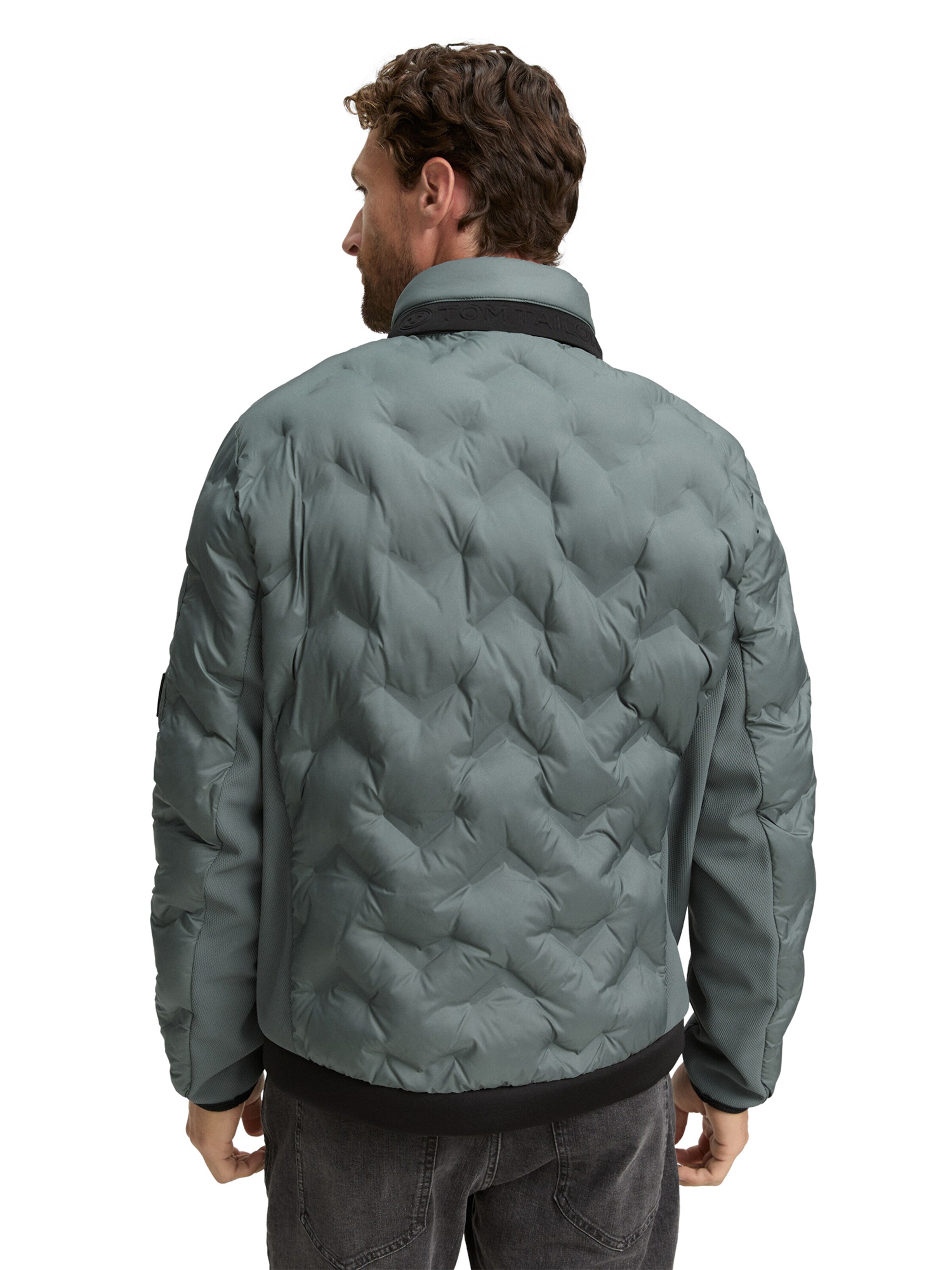 TOM TAILOR Übergangsjacke in Grün