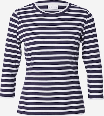 COMMA Shirt in Blauw: voorkant