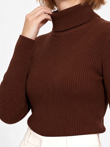RYVAN Svetr 'Pullover' – hnědá