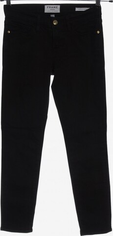 Frame Denim Slim Jeans 22-23 in Schwarz: predná strana