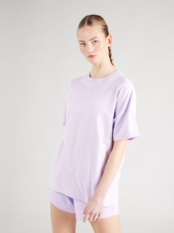 T-shirt 'Essentials' Nike Sportswear en violet : devant
