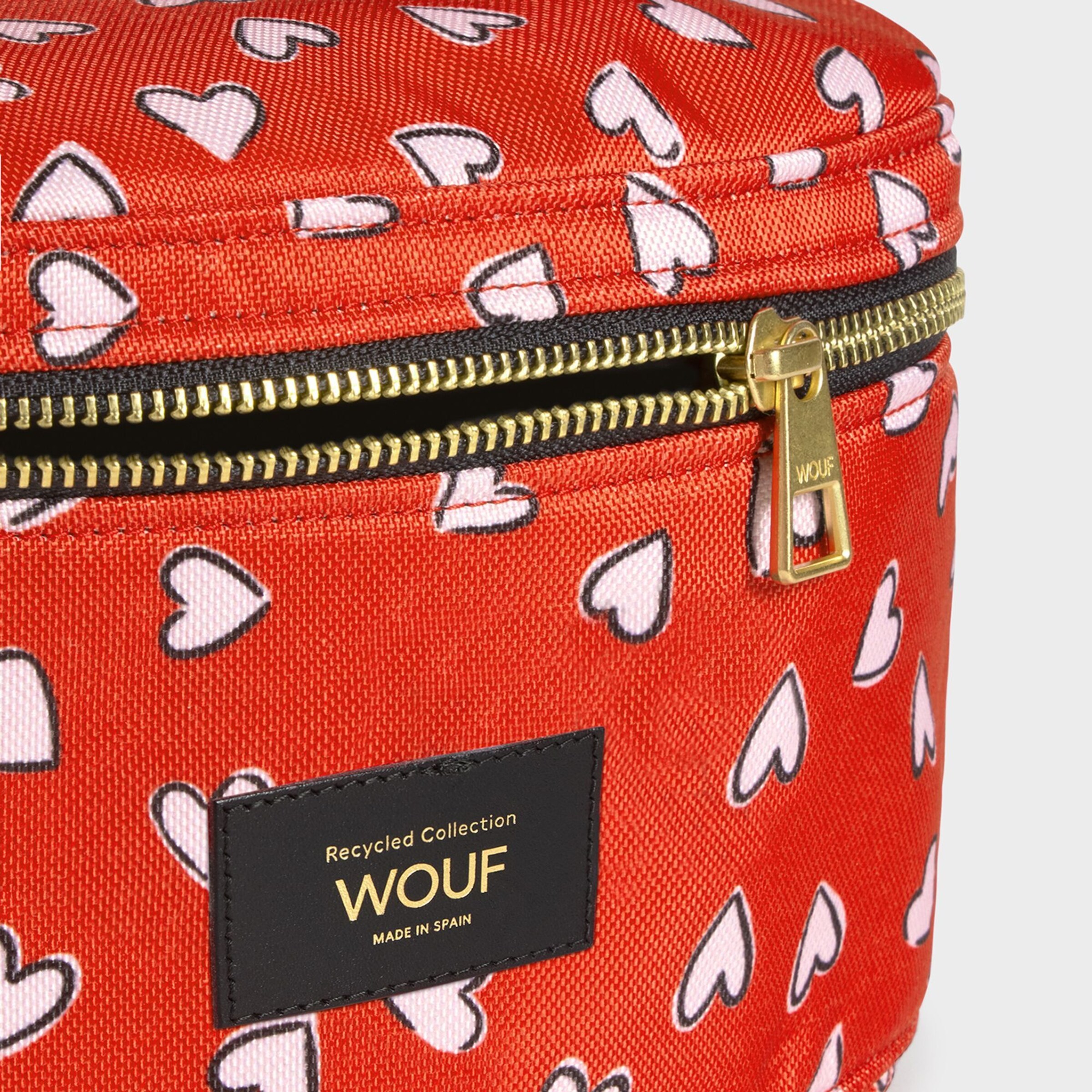 Beauty case di Wouf in rosso