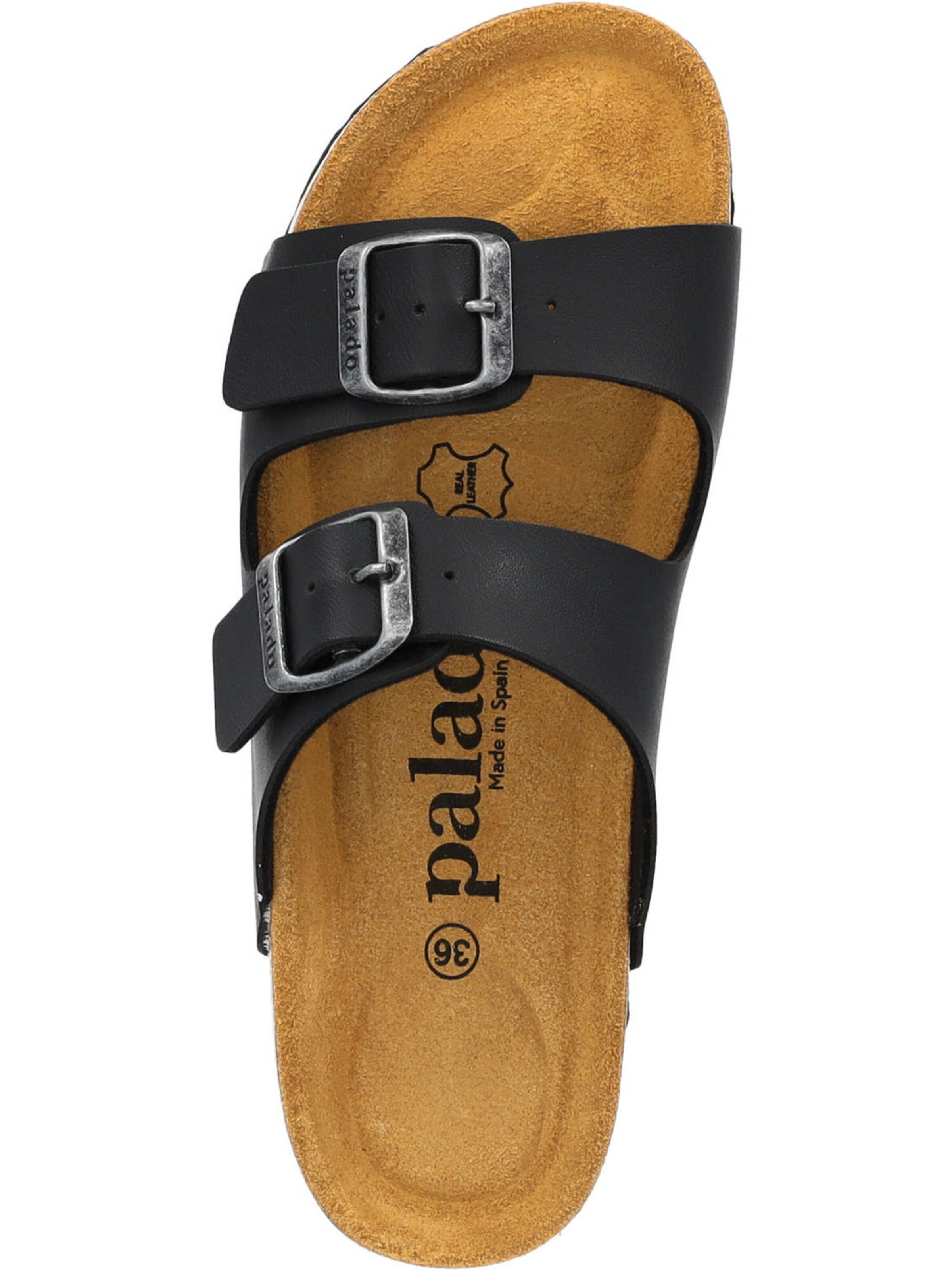 Palado Pantolette 'Korfu' in Schwarz