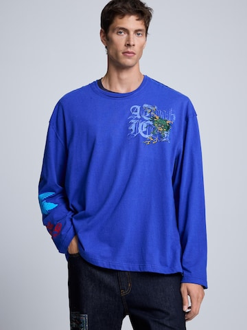 zils Desigual T-Krekls: no priekšpuses