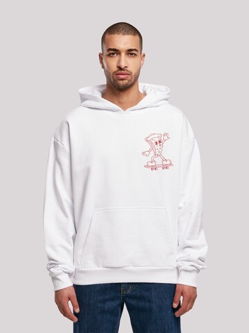 F4NT4STIC Sweatshirt 'Friday Pizza Club' in Wit: voorkant