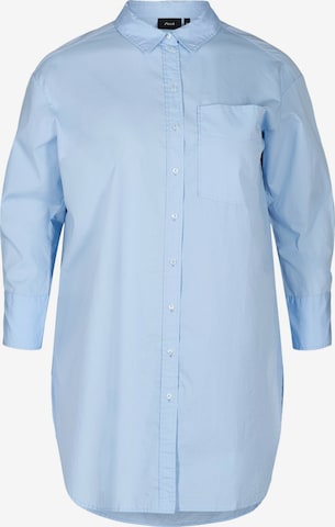 Zizzi Blouse 'MJALA' in Blauw: voorkant