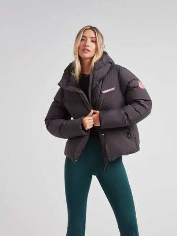 JACK1T Outdoorjas ' Star Shower Daunenjacke ' in Zwart: voorkant