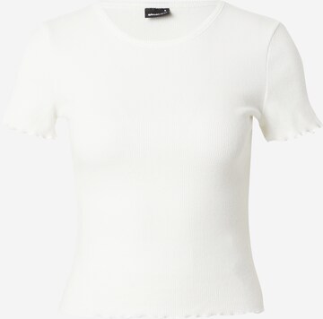 T-shirt Gina Tricot en blanc : devant