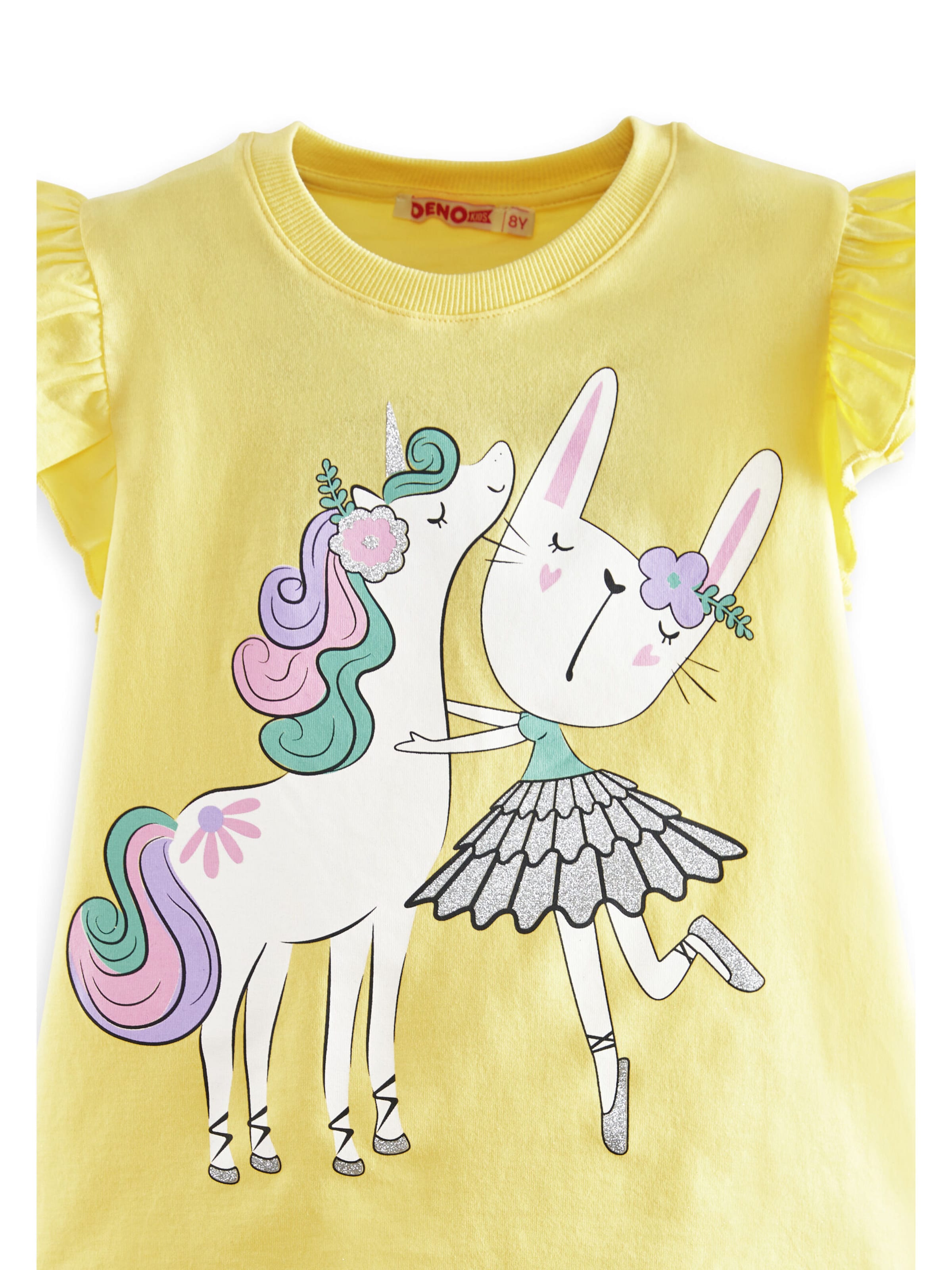 Denokids Tracksuit 'Ballerina' in Yellow