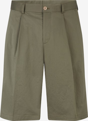 STRELLSON Regular Pleated Pants 'Kory' in Green: front