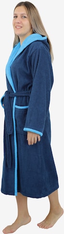 HOME AFFAIRE Long Bathrobe in Blue