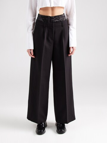 FRENCH CONNECTION Wide Leg Hose 'GEMMA CAREY' in Schwarz: Vorderseite