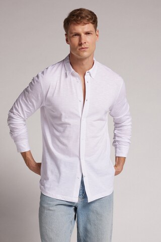INTIMISSIMI Slim fit Button Up Shirt in White
