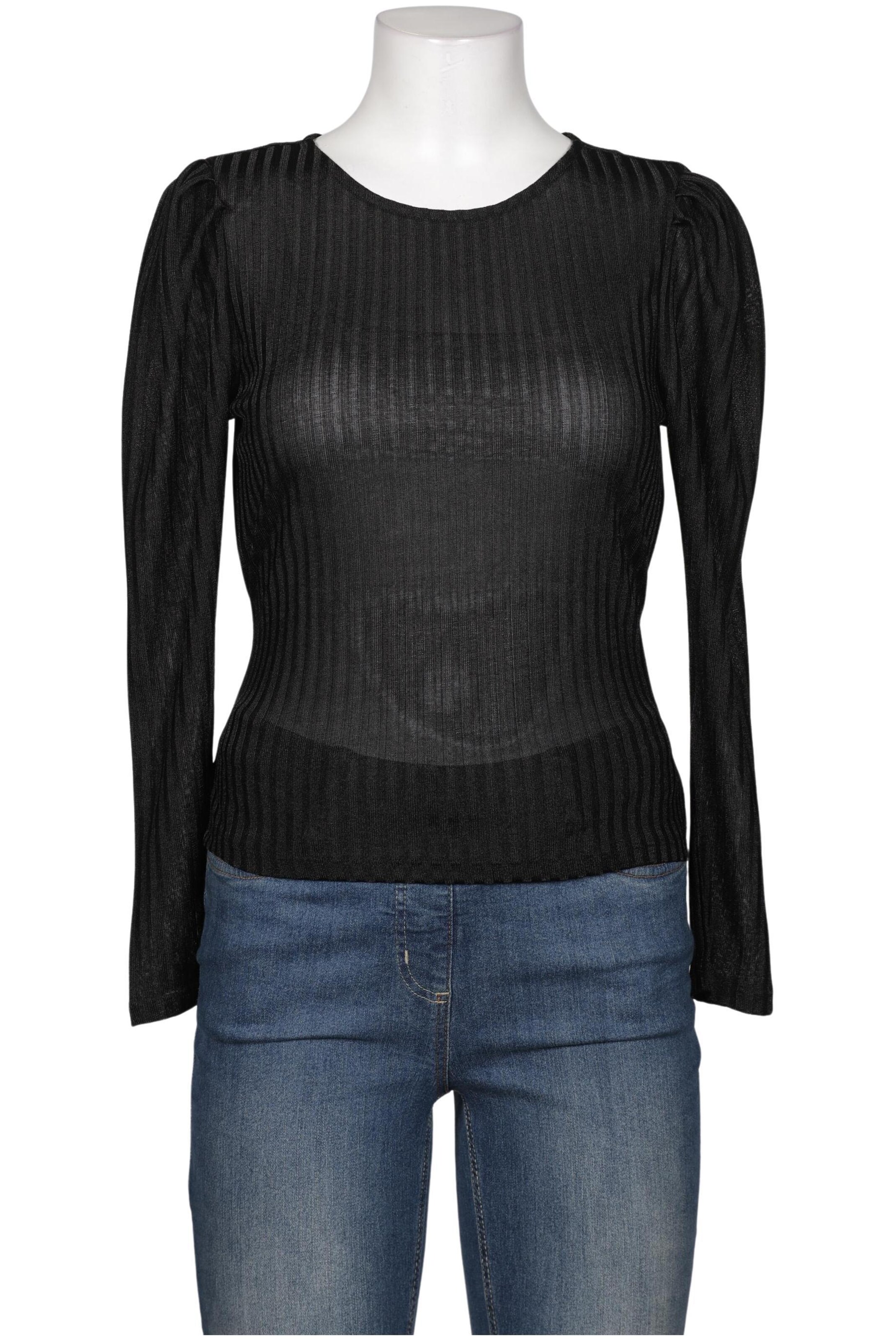 OBJECT Langarmshirt M in Schwarz: Vorderseite
