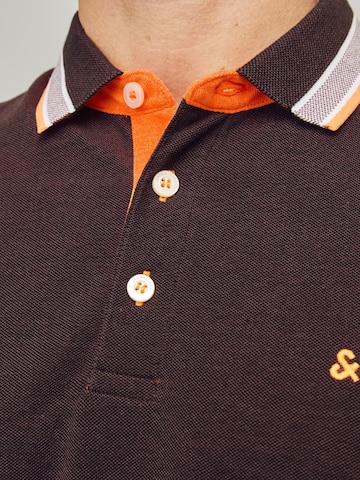 JACK & JONES Poloshirt 'JJEPAULOS' in Braun