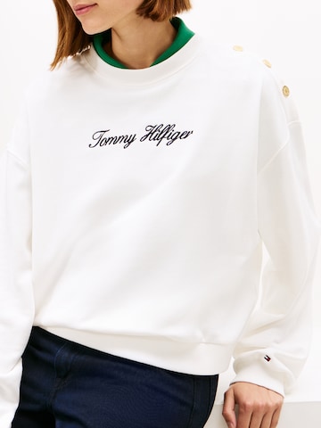 TOMMY HILFIGER Sweatshirt i vit