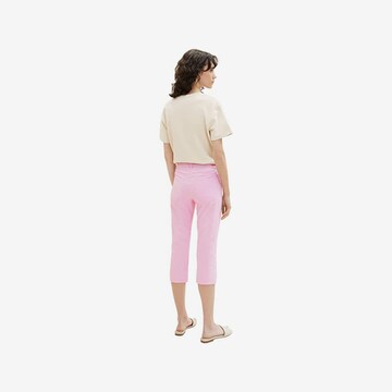 TOM TAILOR Slimfit Broek in Roze