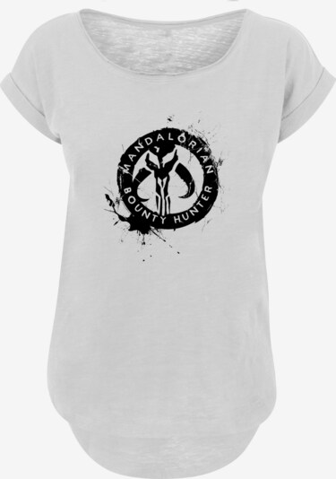 F4NT4STIC T Shirt 'Star Wars Mandalorian Mythosaur Schädel' in schwarz / weiß, Produktansicht
