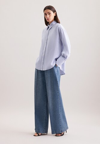 SEIDENSTICKER Blouse 'Schwarze Rose' in Blauw