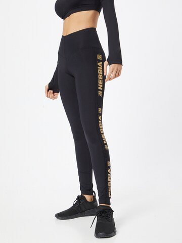 NEBBIA Skinny Sporthose in Schwarz: predná strana