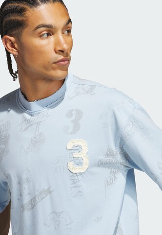 Tricou 'Varsity' de la ADIDAS ORIGINALS pe albastru