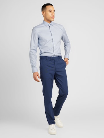 OLYMP Slim fit Zakelijk overhemd in Blauw