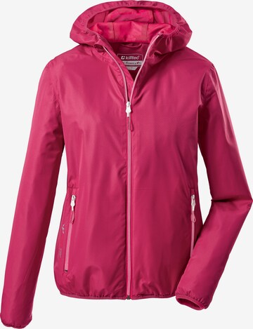 KILLTEC Outdoorjas 'Trin' in Roze: voorkant