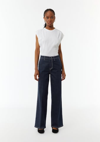 comma casual identity Wide leg Jeans in Blue: front