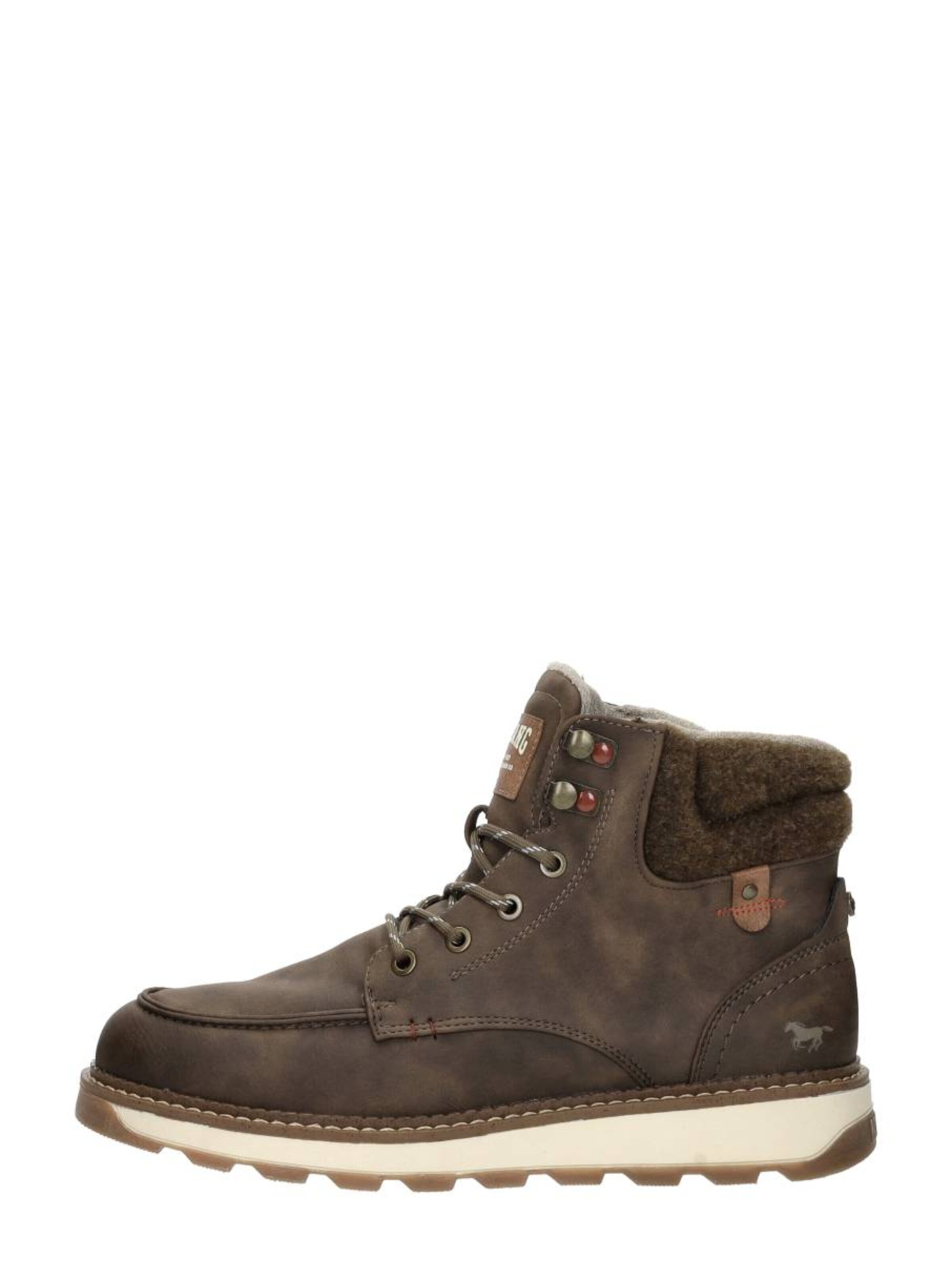 MUSTANG Lace-up boot 'Veterschoenen Hoog' in Brown