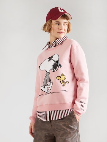 PRINCESS GOES HOLLYWOOD Суичър 'Snoopy Cool Walk' в розово: отпред