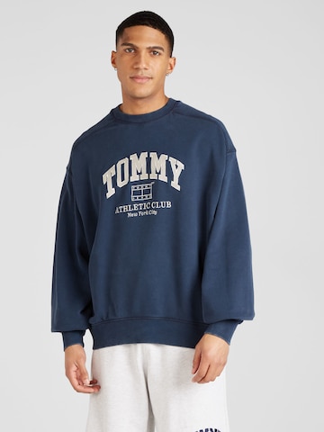 Tommy Jeans - Sudadera 'Varsity' en azul: frente