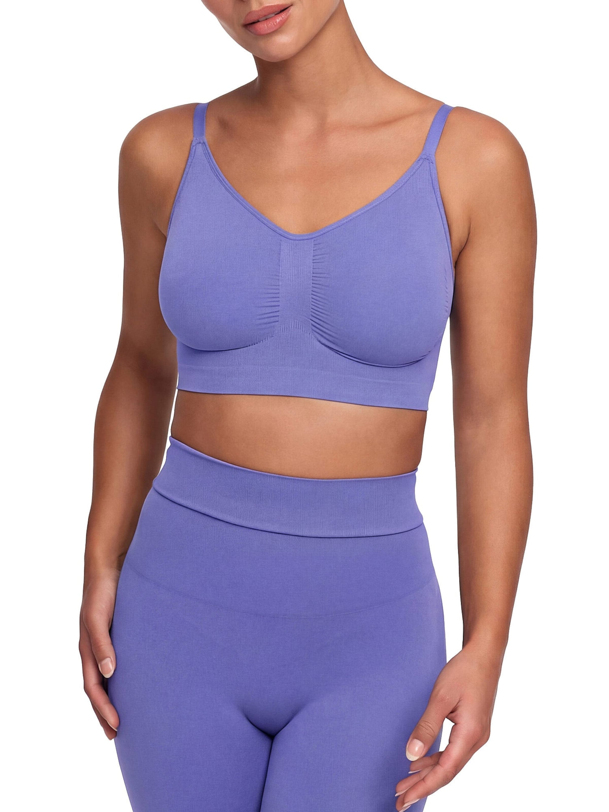 cfab by creamy fabrics Bralette Bra 'Comfort Bralette' in Purple