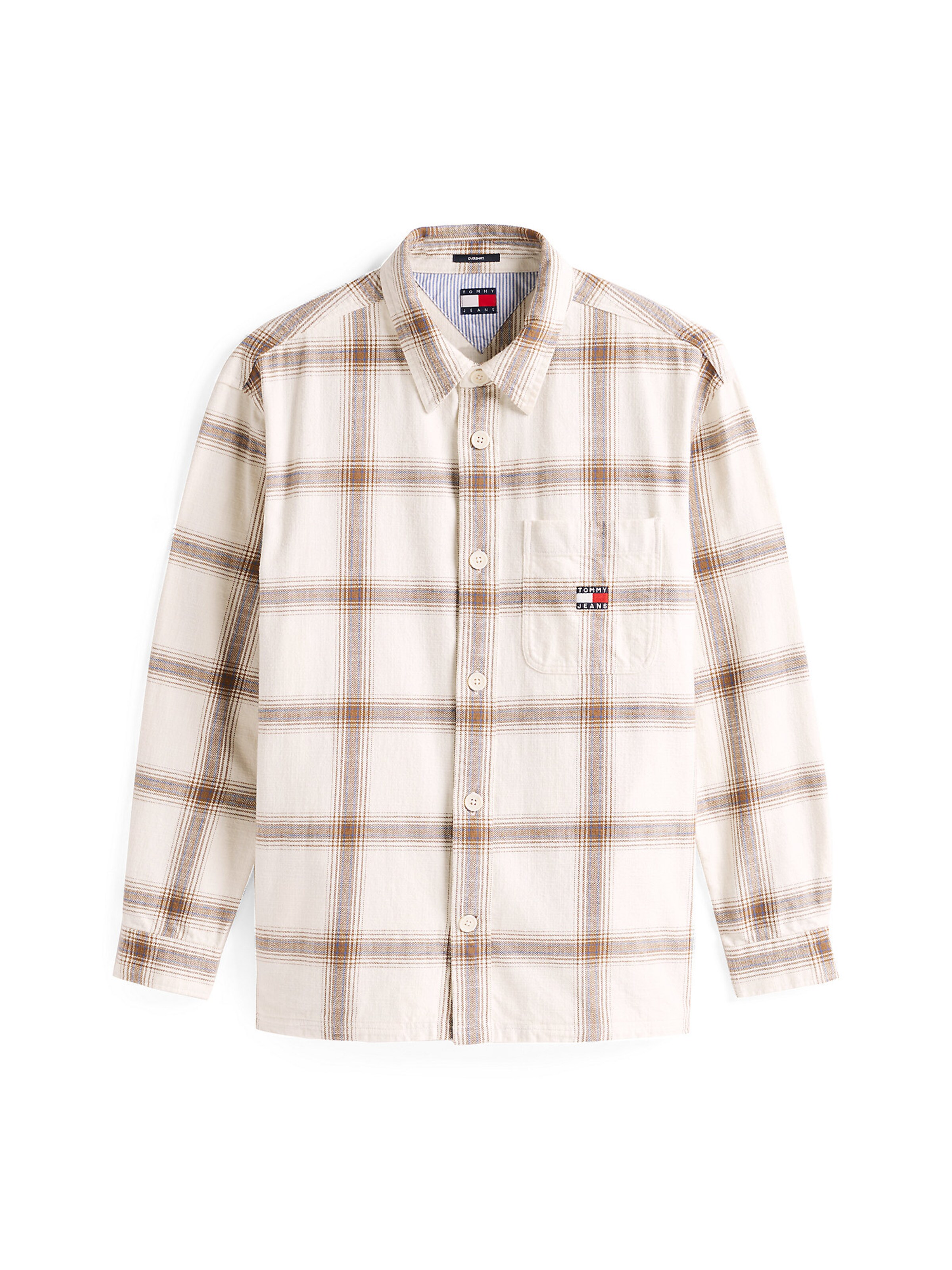 Coupe regular Chemise Tommy Jeans en beige : devant