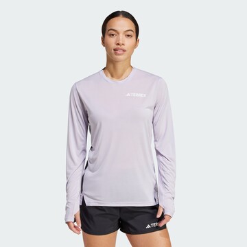 T-shirt fonctionnel 'Xperior' ADIDAS TERREX en violet : devant