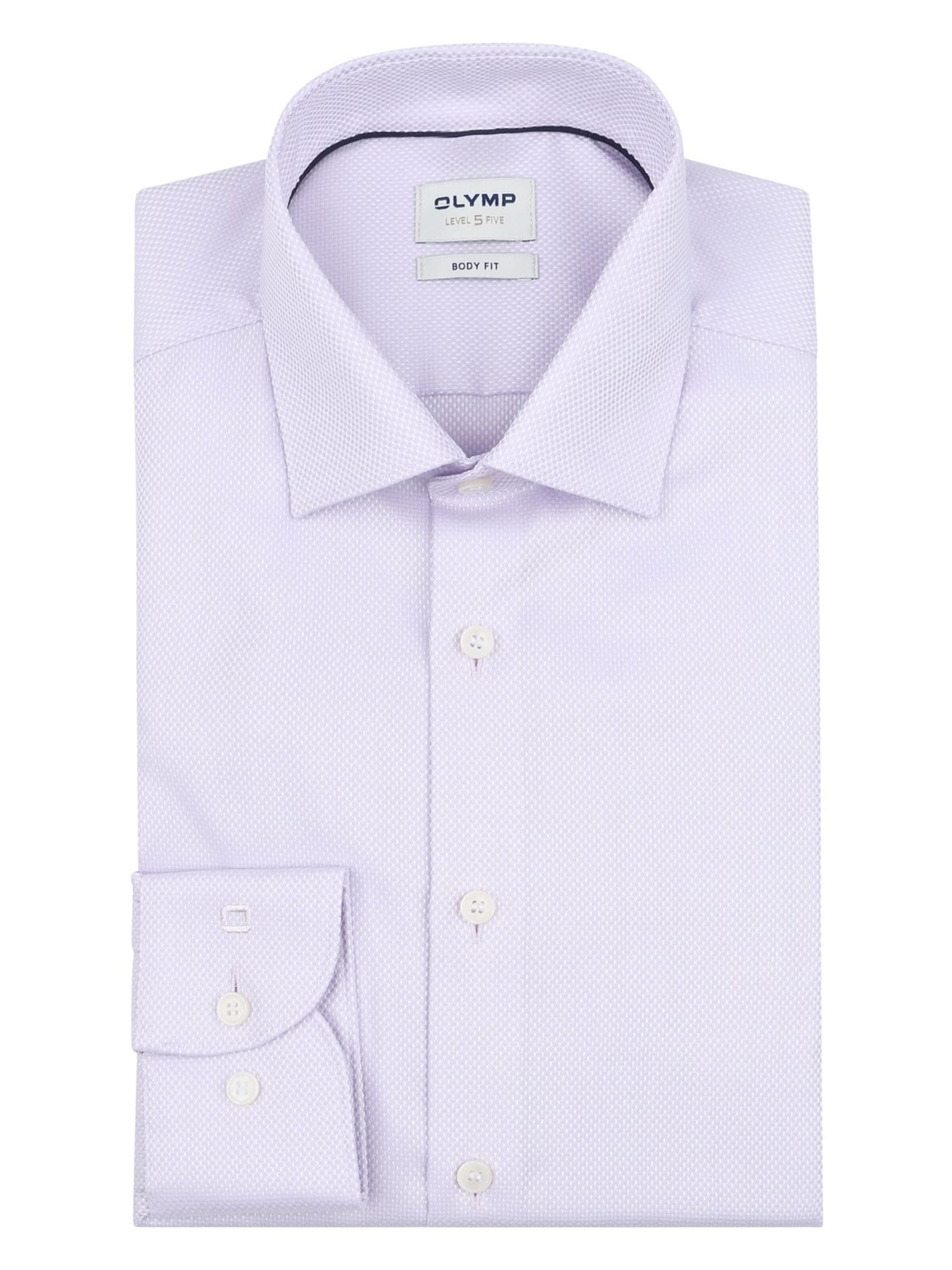 OLYMP Slim fit Button Up Shirt 'Level 5' in Pink: front