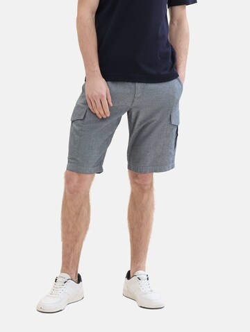 TOM TAILOR Regular Cargobroek in Blauw: voorkant