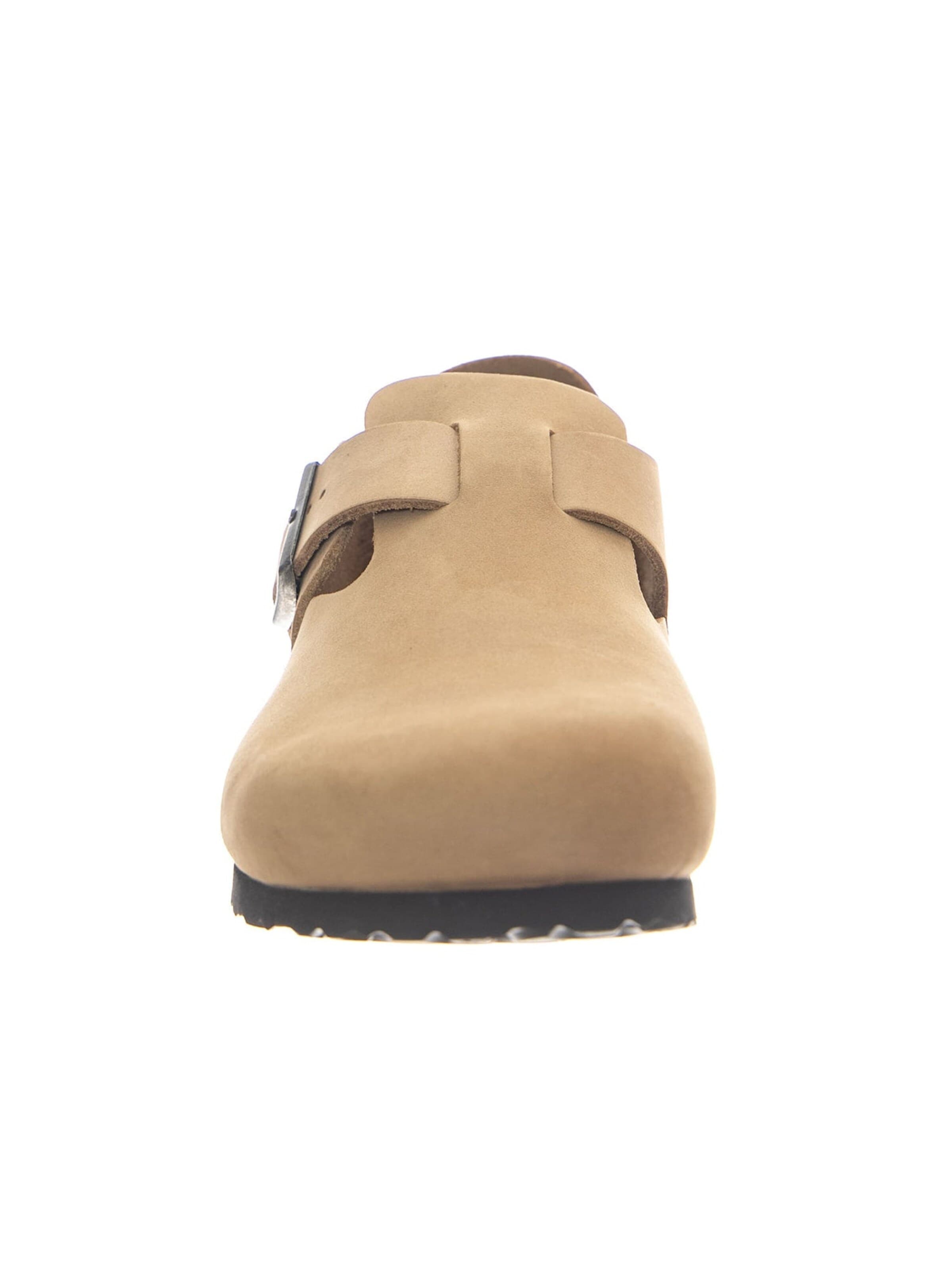 BIRKENSTOCK Slipper 'LONDON OILED LEATHER TOBACCO BROWN' i brun