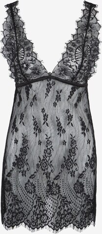 LingaDore Negligee in Black: front