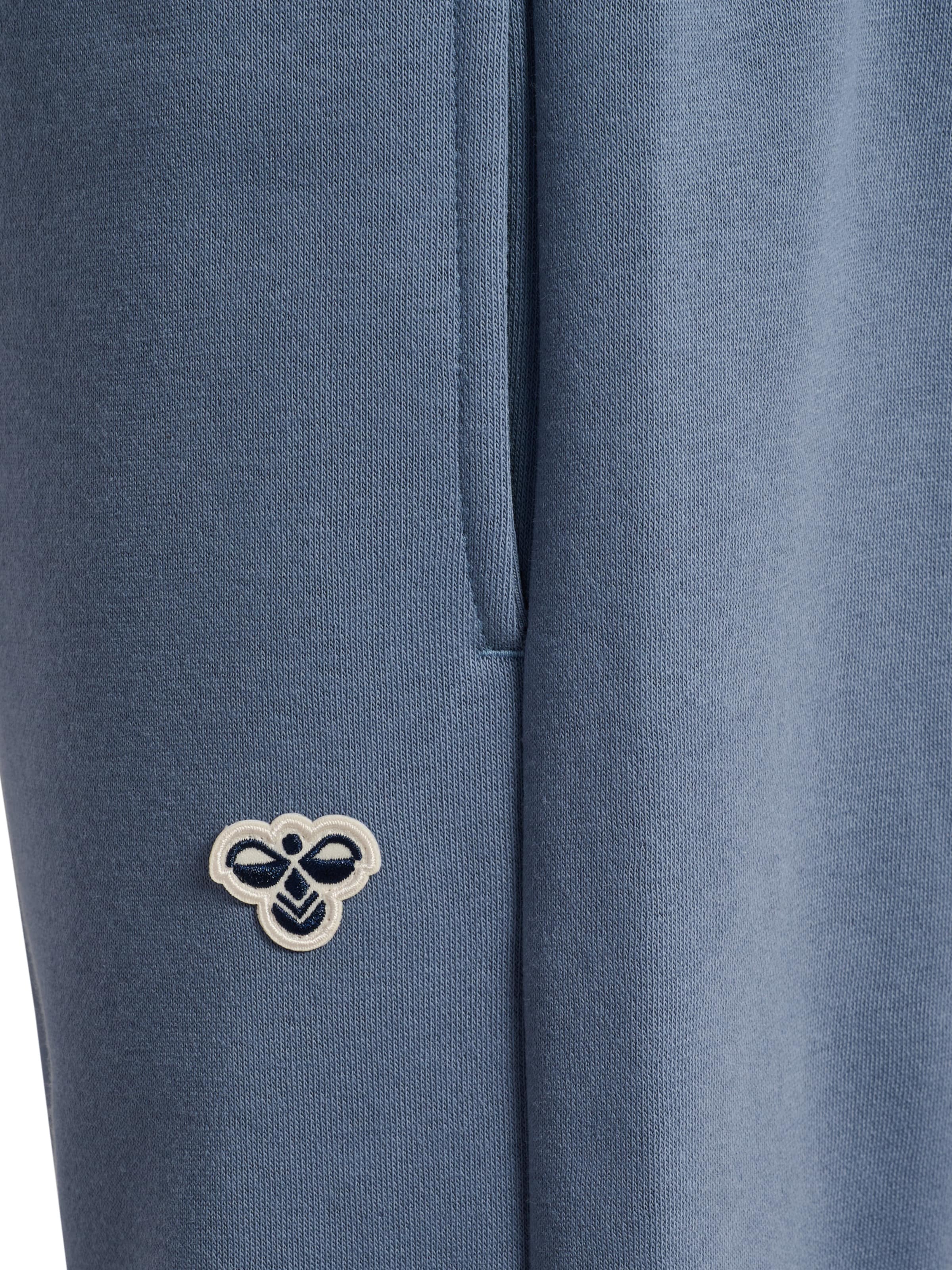 Hummel Tapered Workout Pants in Blue