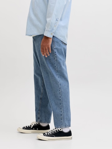 Jack & Jones Plus Loosefit Jeans 'JJICHRIS JJORIGINAL' in Blau