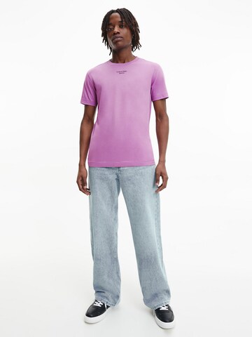 T-Shirt Calvin Klein Jeans en violet